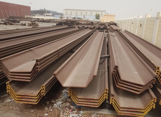 Hot Rolled Steel Sheet Piles Az Z Type 6m 12m Carbon Steel Channel