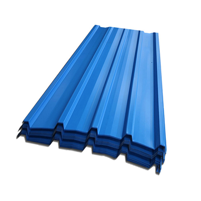 0.12mm Galvanized Steel Corrugated Roofing Sheets ASTM A653 Prepainted Metal