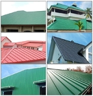 Galvanized Corrugated Steel Iron Roofing Sheets 12m Colorful Zinc