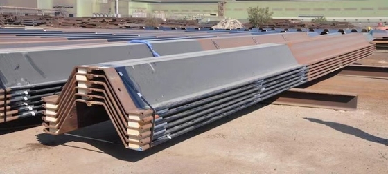 400x100x10.5mm Type 2 Hot rolled U type steel sheet pile for construction