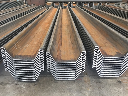 Hot Rolled Steel Sheet Piles Az Z Type 6m 12m Carbon Steel Channel